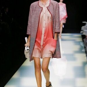 NWT Giorgio Armani Silk Jumpsuit - Giorgia Armani SS2016 Runway Show - Coral